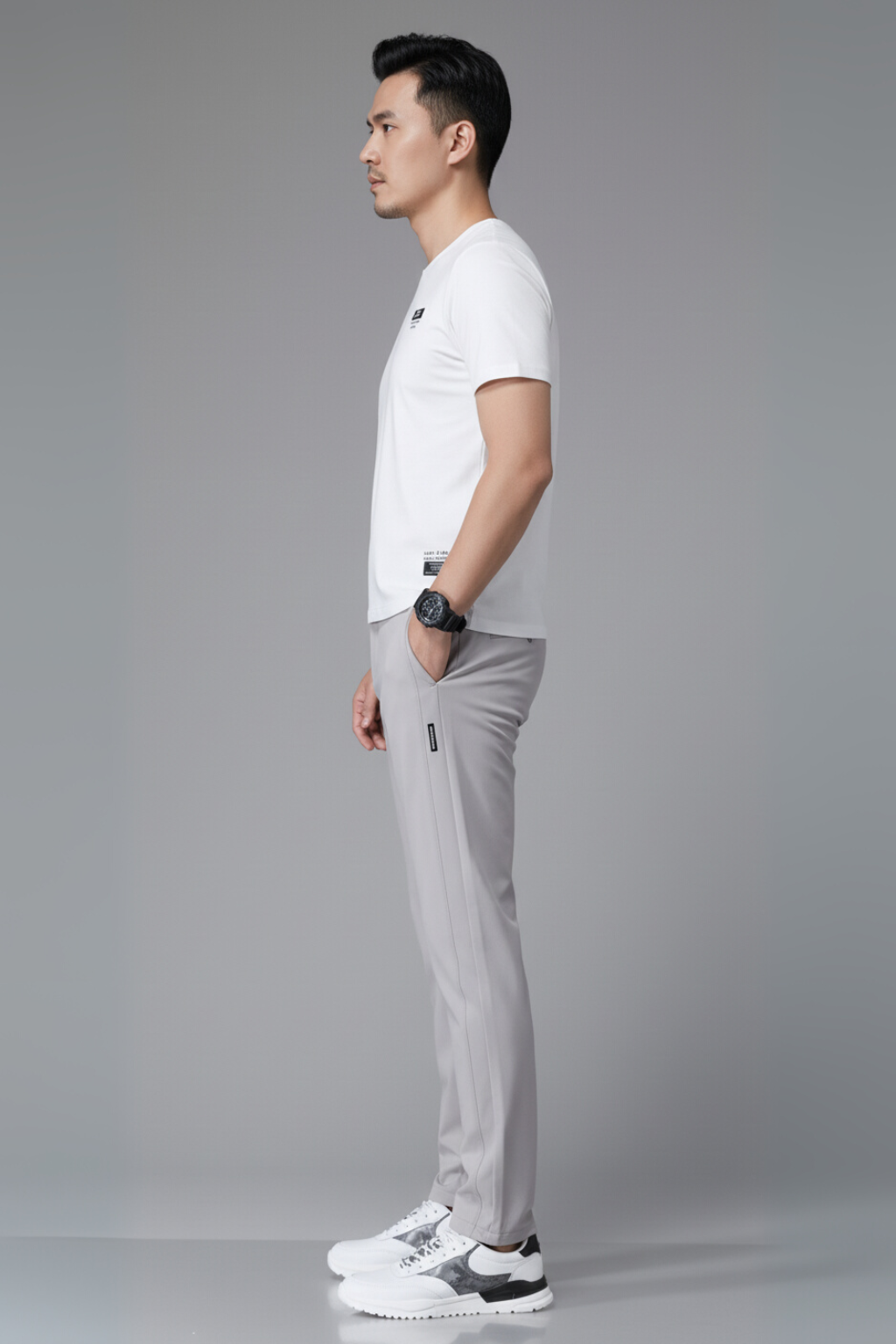 Men’s Ultra-Thin Slim Straight Pants - Stretch Casual Trousers