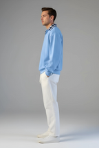 Men’s V-Neck Sweatshirt - Loose Fit Pullover