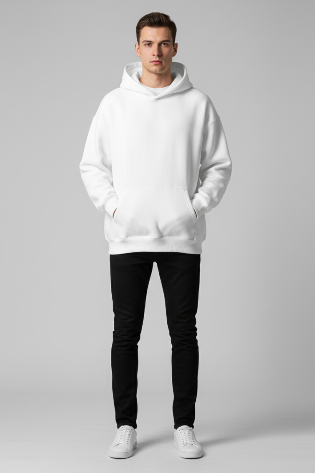 Men’s Weighted Hoodie - Knit Fabric with Relaxed Fit