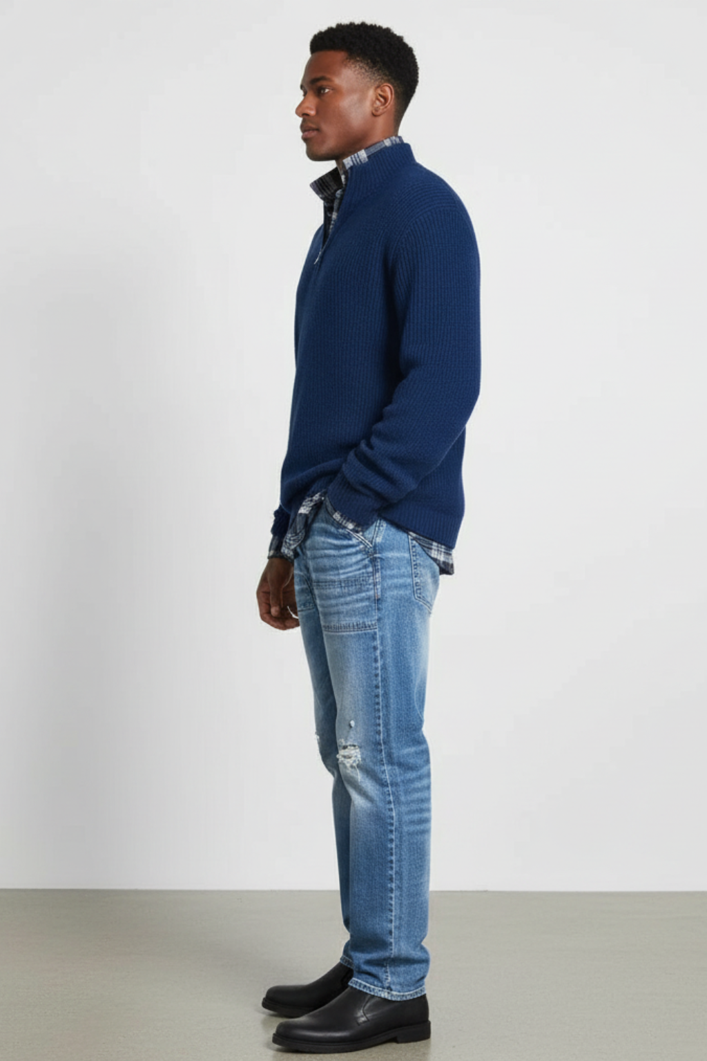 Men’s Wool Sweater - Insulated Pullover for Casual and Formal Wear