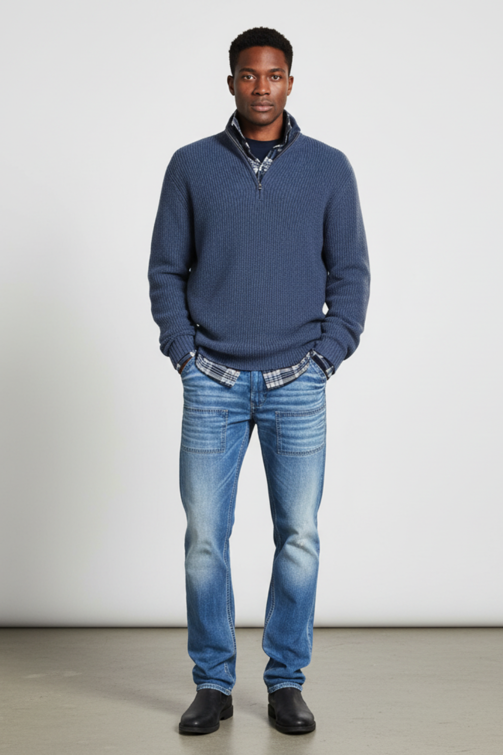 Men’s Wool Sweater - Insulated Pullover for Casual and Formal Wear