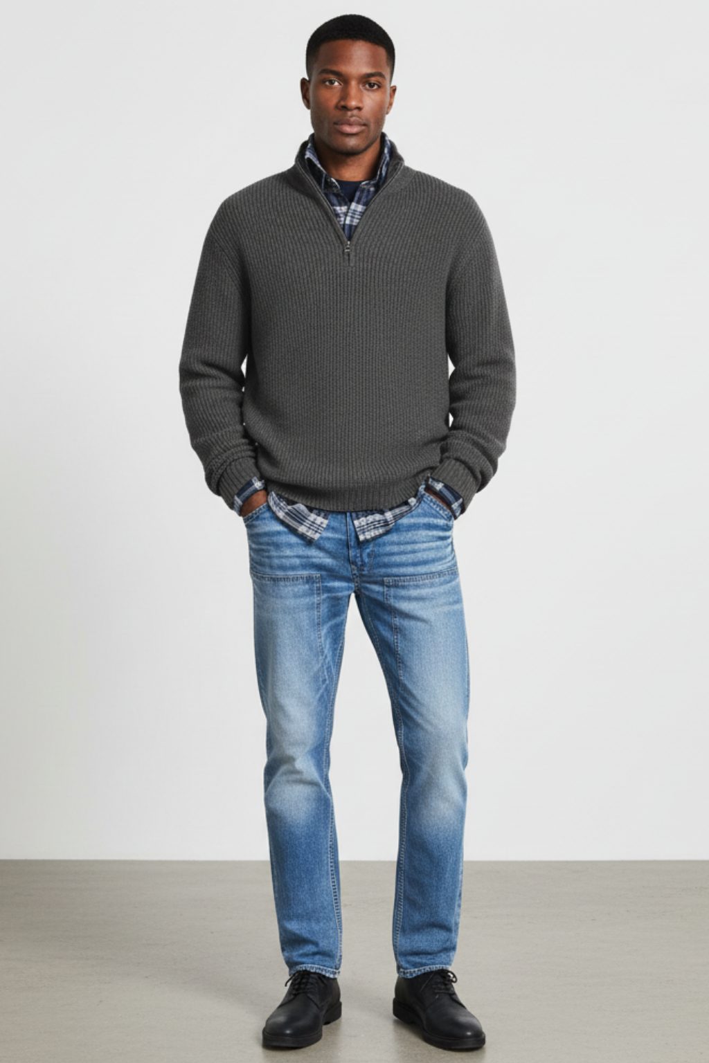 Men’s Wool Sweater - Insulated Pullover for Casual and Formal Wear