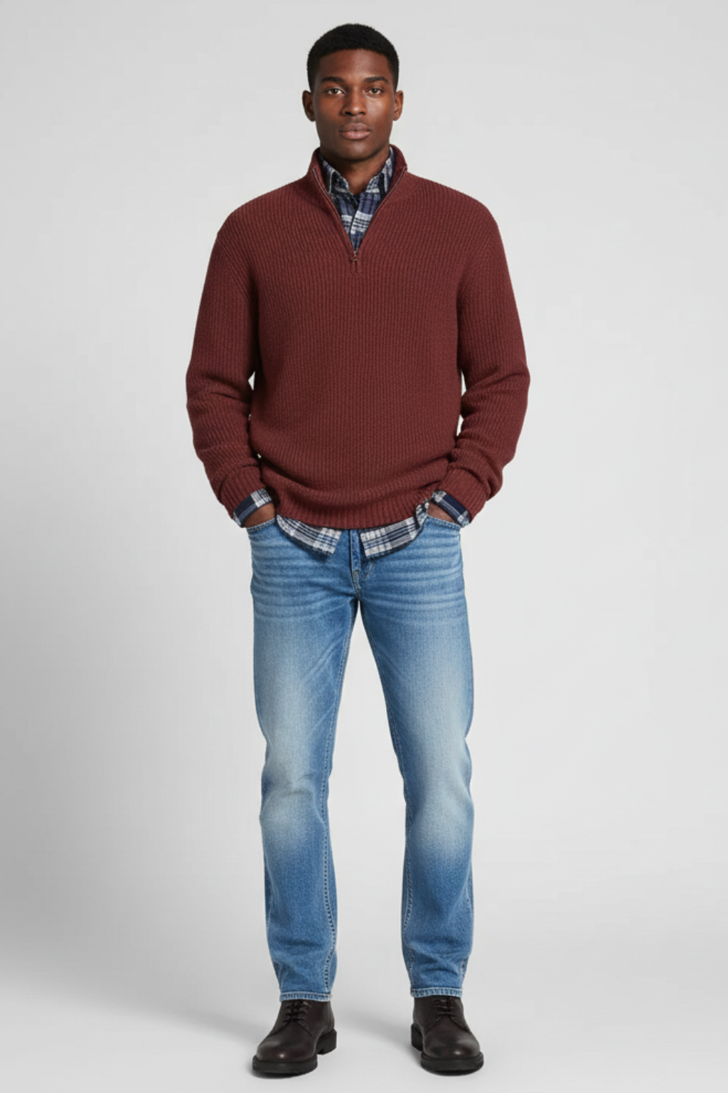 Men’s Wool Sweater - Insulated Pullover for Casual and Formal Wear