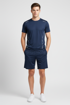 Men’s 2-Piece Summer Sports Set - Quick-Dry T-Shirt and Shorts