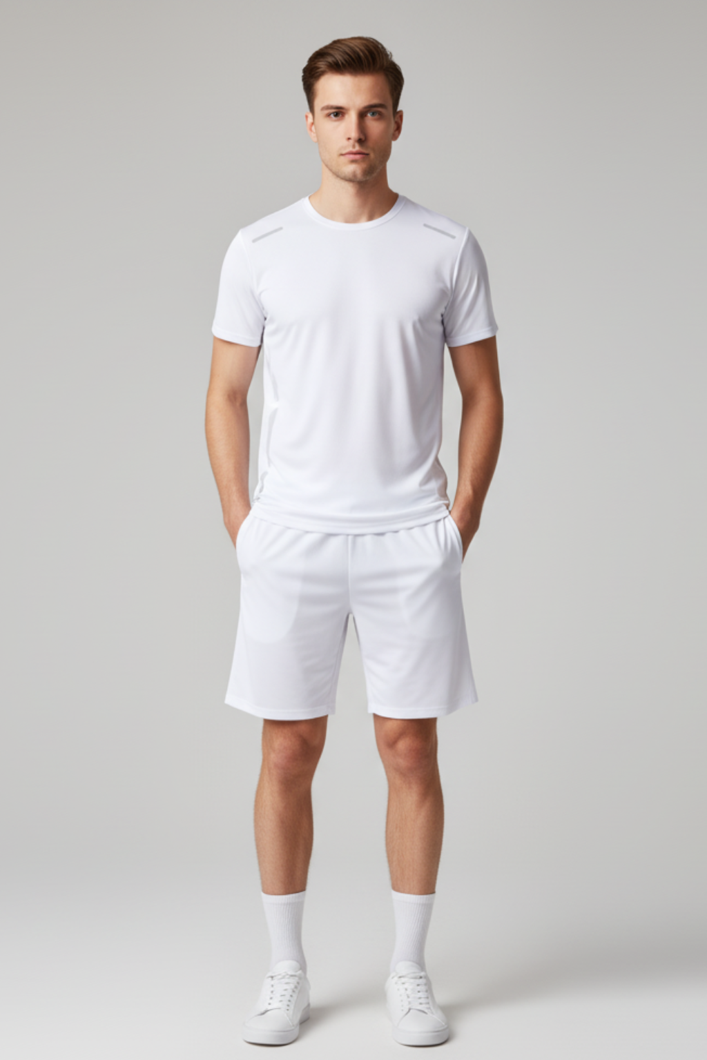 Men’s 2-Piece Summer Sports Set - Quick-Dry T-Shirt and Shorts