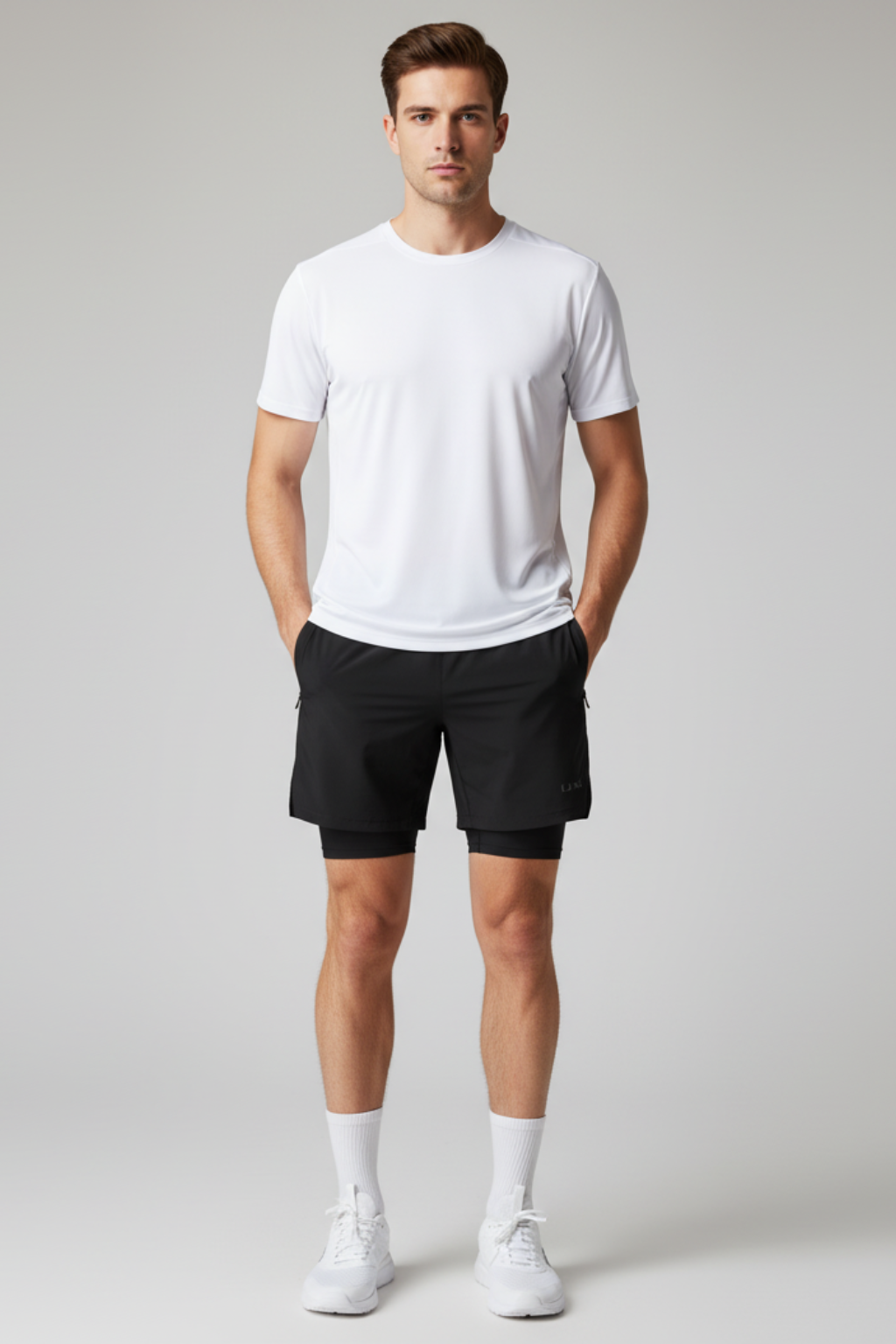 Men’s 2-in-1 Running Shorts - Quick-Dry Training and Sportswear
