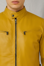 Men’s Biker Style Zipper Jacket