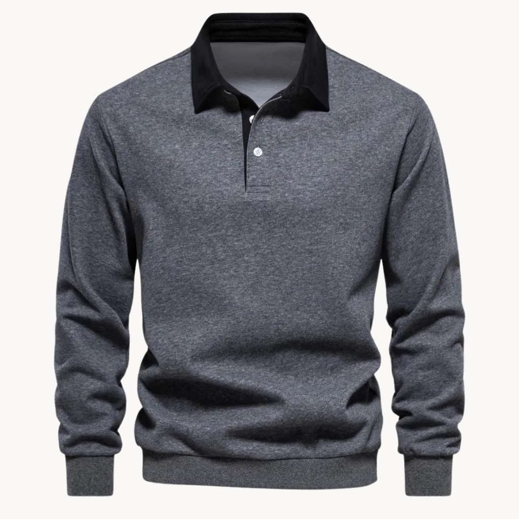 Paolo | Men's Winter Long Sleeve Polo Sweater