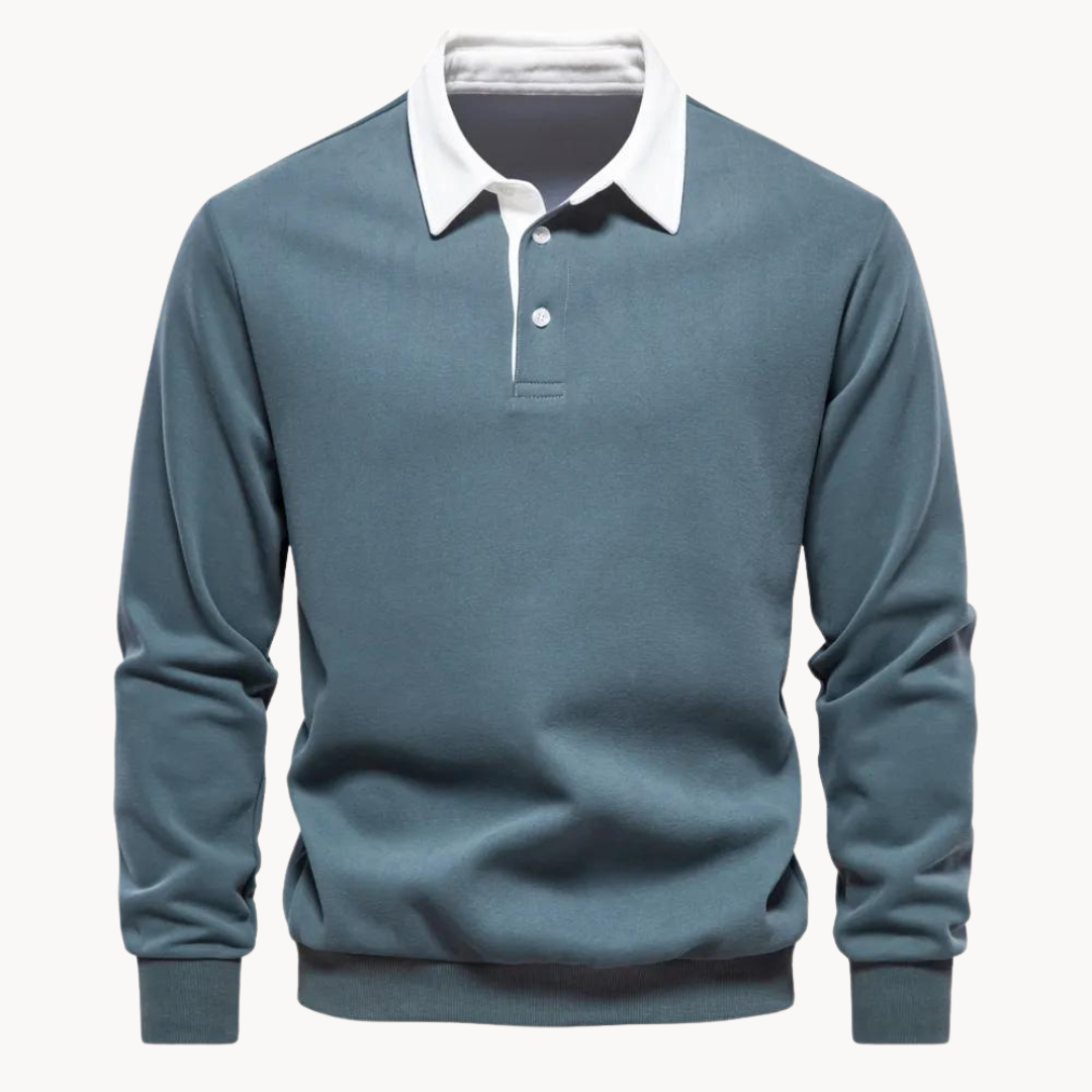 Paolo | Men's Winter Long Sleeve Polo Sweater