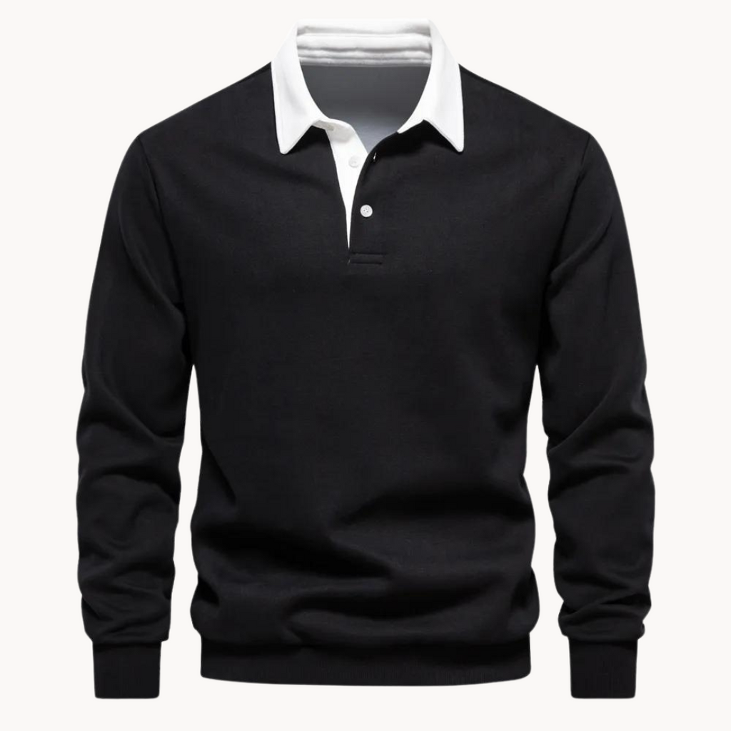 Paolo | Men's Winter Long Sleeve Polo Sweater
