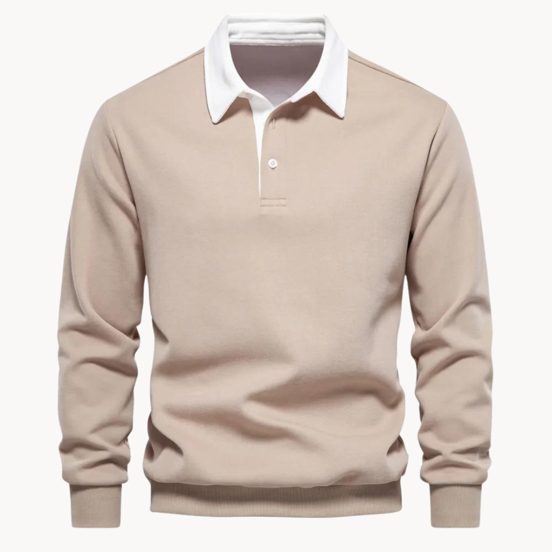 Paolo | Men's Winter Long Sleeve Polo Sweater