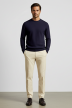 Men’s Classic Crew Knit Jumper - Refined Fibre and Everyday Structure