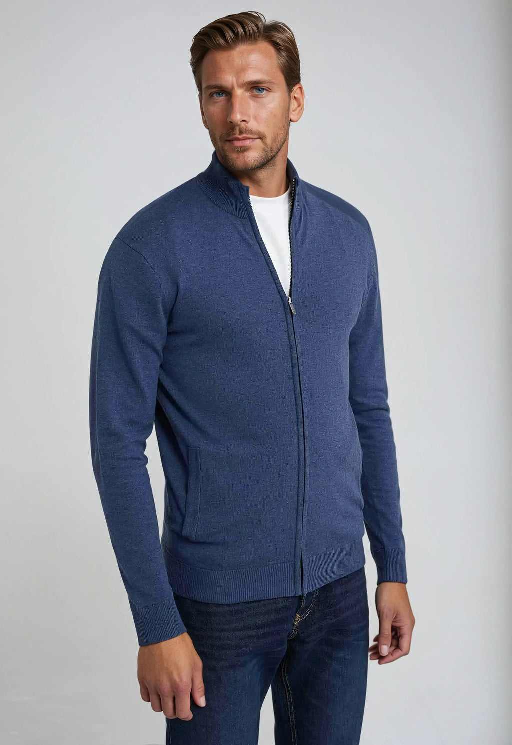 Leo | Men's Full Zip Classic Sweatshirt