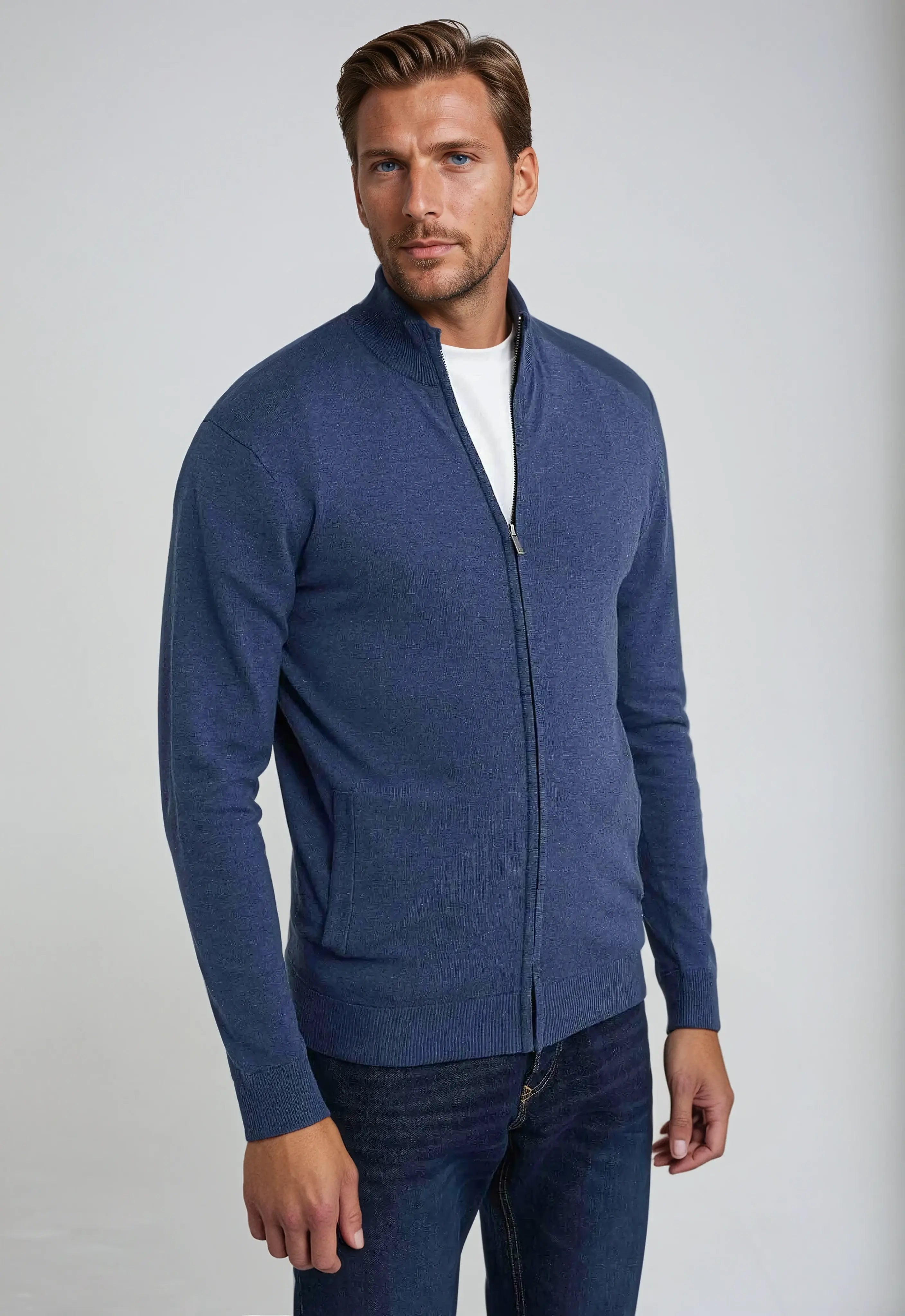 Leo | Men's Full Zip Classic Sweatshirt