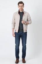Men’s Loose Fit Stand Collar Jacket