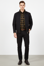 Men’s Loose Fit Stand Collar Jacket