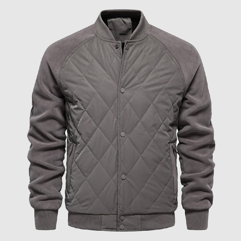 Charlie | Men’s Classic Long Sleeve Quilted Bomber Jacket
