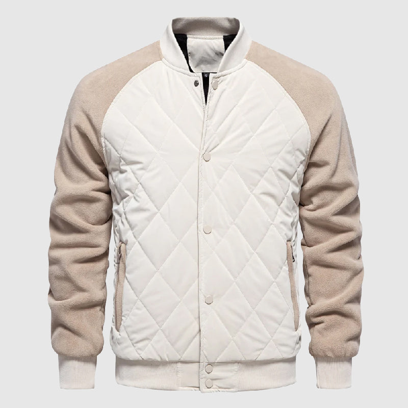 Charlie | Men’s Classic Long Sleeve Quilted Bomber Jacket