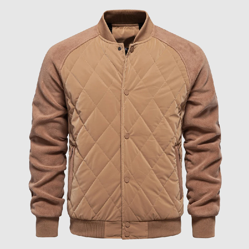 Charlie | Men’s Classic Long Sleeve Quilted Bomber Jacket