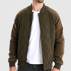 Charlie | Men’s Classic Long Sleeve Quilted Bomber Jacket