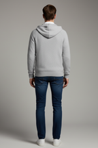Men’s Thick Hooded Cardigan - Winter Zipper Knit Jacket