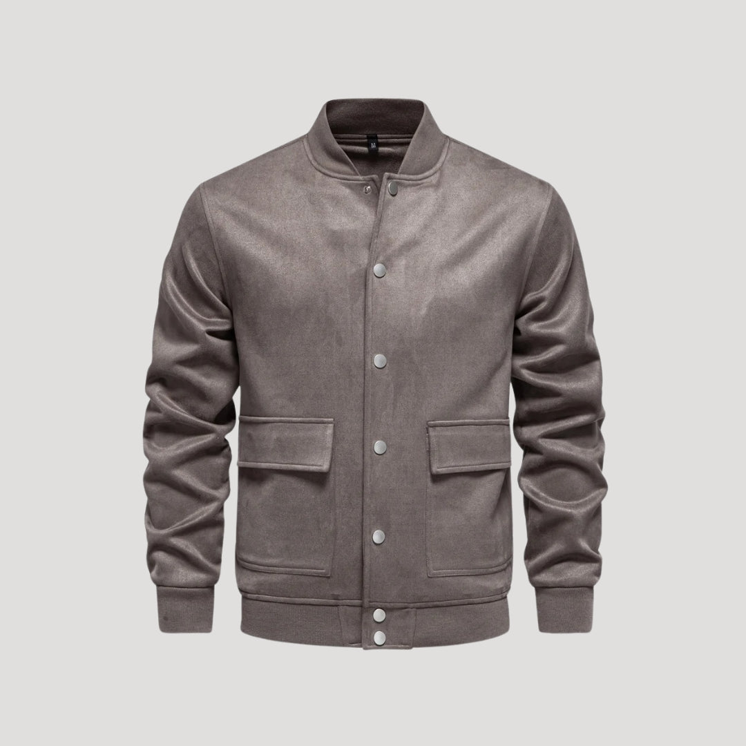 Harold | Men’s Snap Button Bomber Jacket
