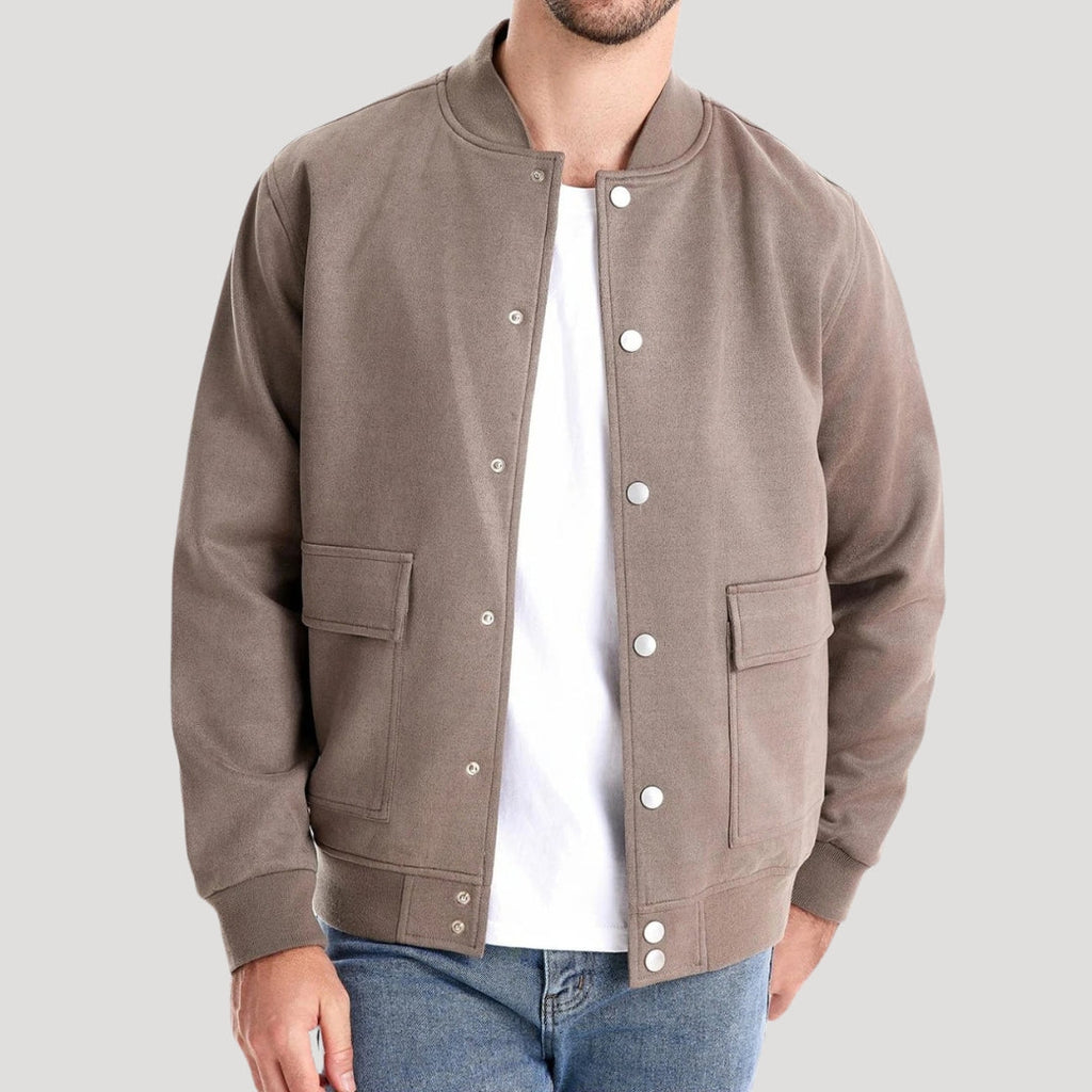 Harold | Men’s Snap Button Bomber Jacket