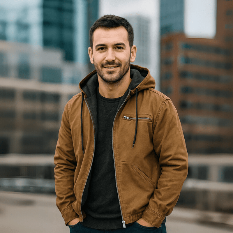 Earl | Men's Hooded Zip-Up Insulated Winter Jacket