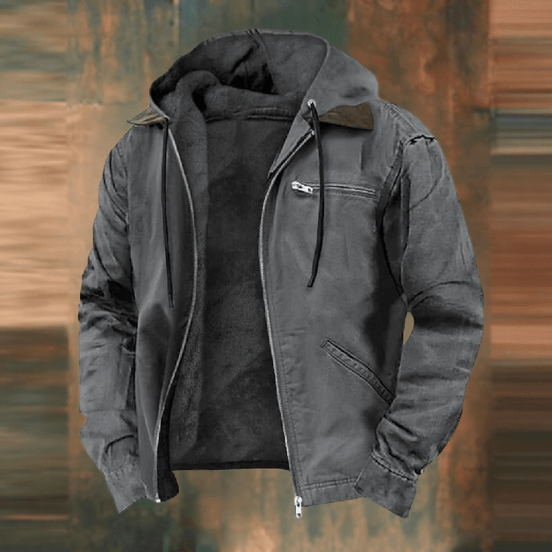 Earl | Men's Hooded Zip-Up Insulated Winter Jacket