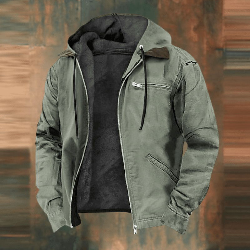 Earl | Men's Hooded Zip-Up Insulated Winter Jacket
