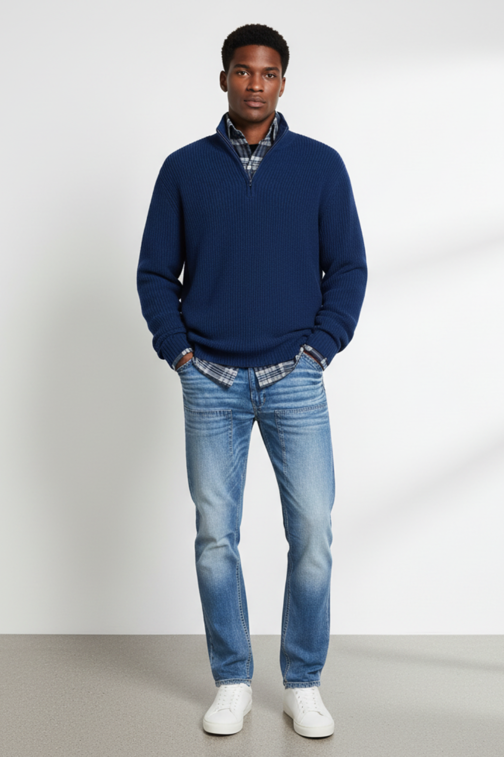 Men’s Wool Sweater - Insulated Pullover for Casual and Formal Wear