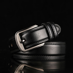 Men’s Vintage Leather Belt Double Pin Buckle Premium Design