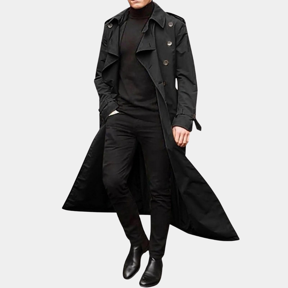 Henry | Men’s Classic Belted Trench Coat with Tailored Finish