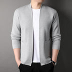 Danny | Men's Open Front Textured Knit Cardigan