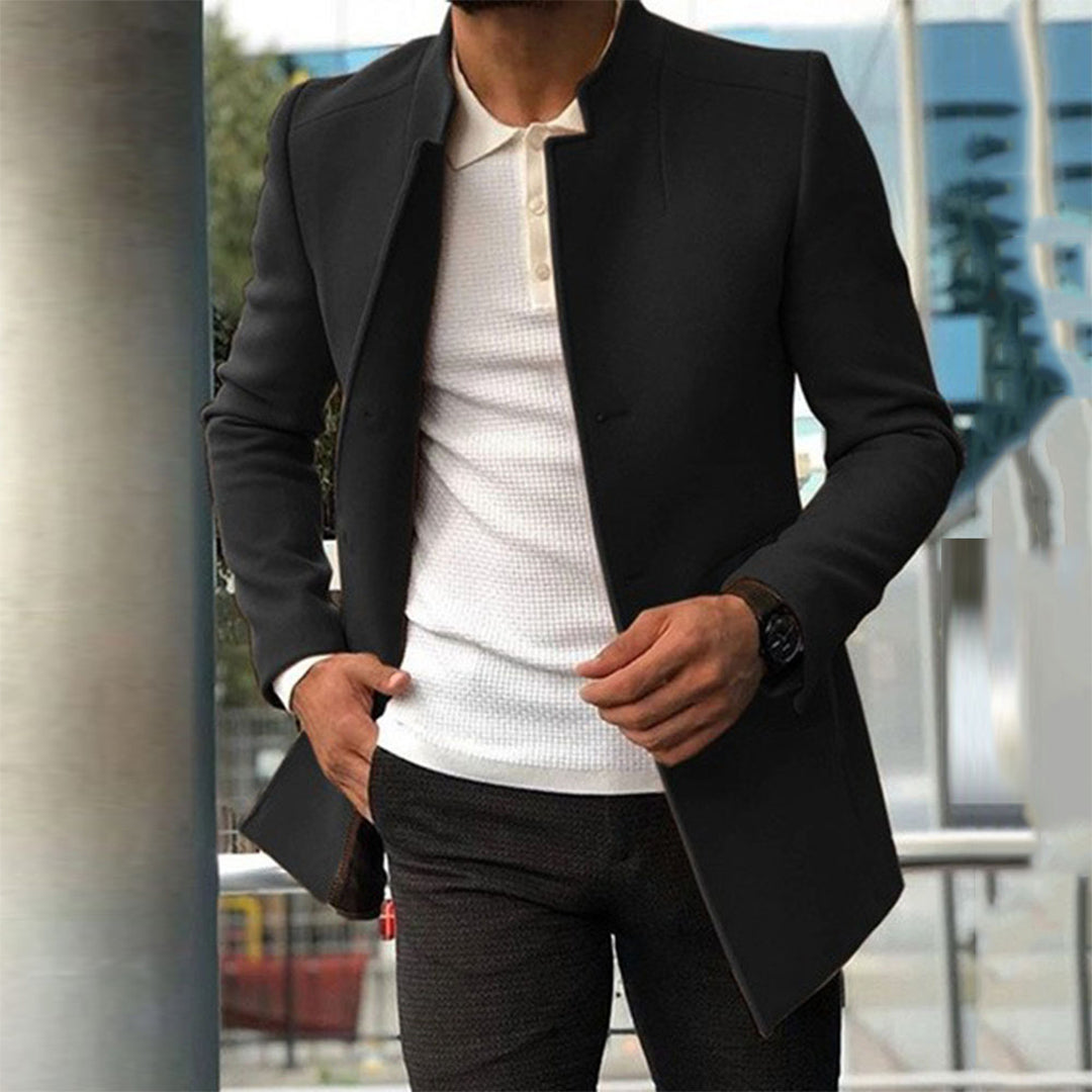 Caleb | Men’s Slim Fit Casual Long Jacket