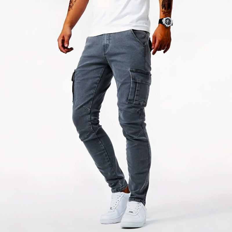 Edward | Men’s Stretchable Cargo Pants with Side Pockets
