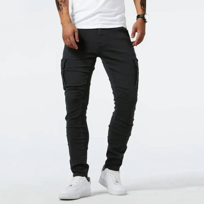 Edward | Men’s Stretchable Cargo Pants with Side Pockets