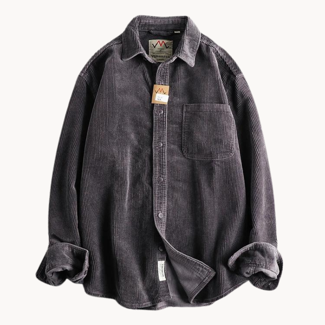 Alfred | Men’s Casual Corduroy Long Sleeve Shirt