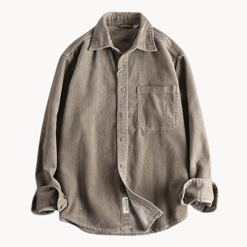 Alfred | Men’s Casual Corduroy Long Sleeve Shirt