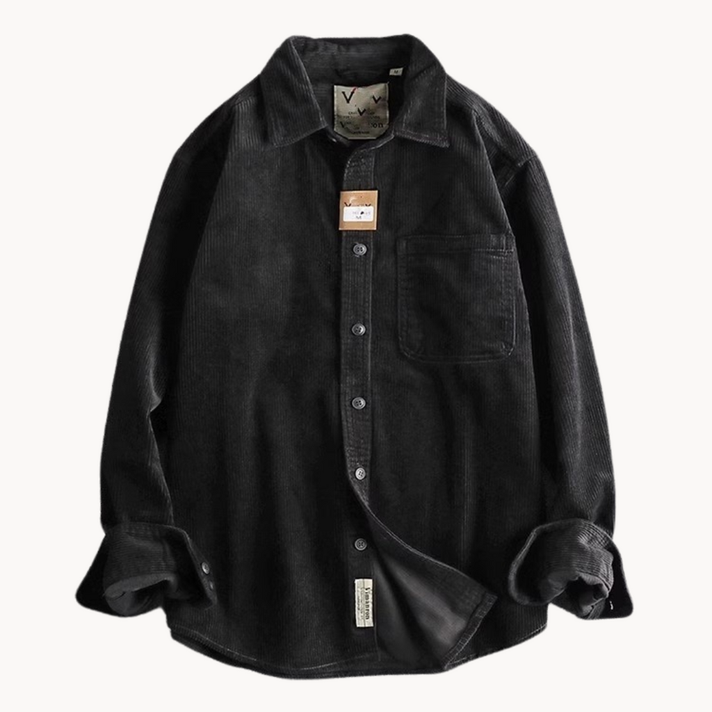 Alfred | Men’s Casual Corduroy Long Sleeve Shirt