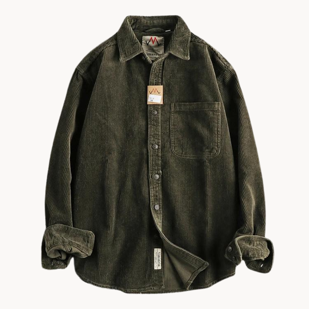 Alfred | Men’s Casual Corduroy Long Sleeve Shirt