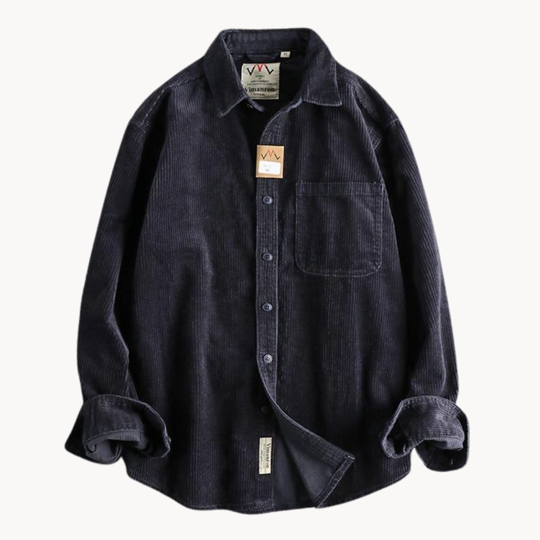 Alfred | Men’s Casual Corduroy Long Sleeve Shirt