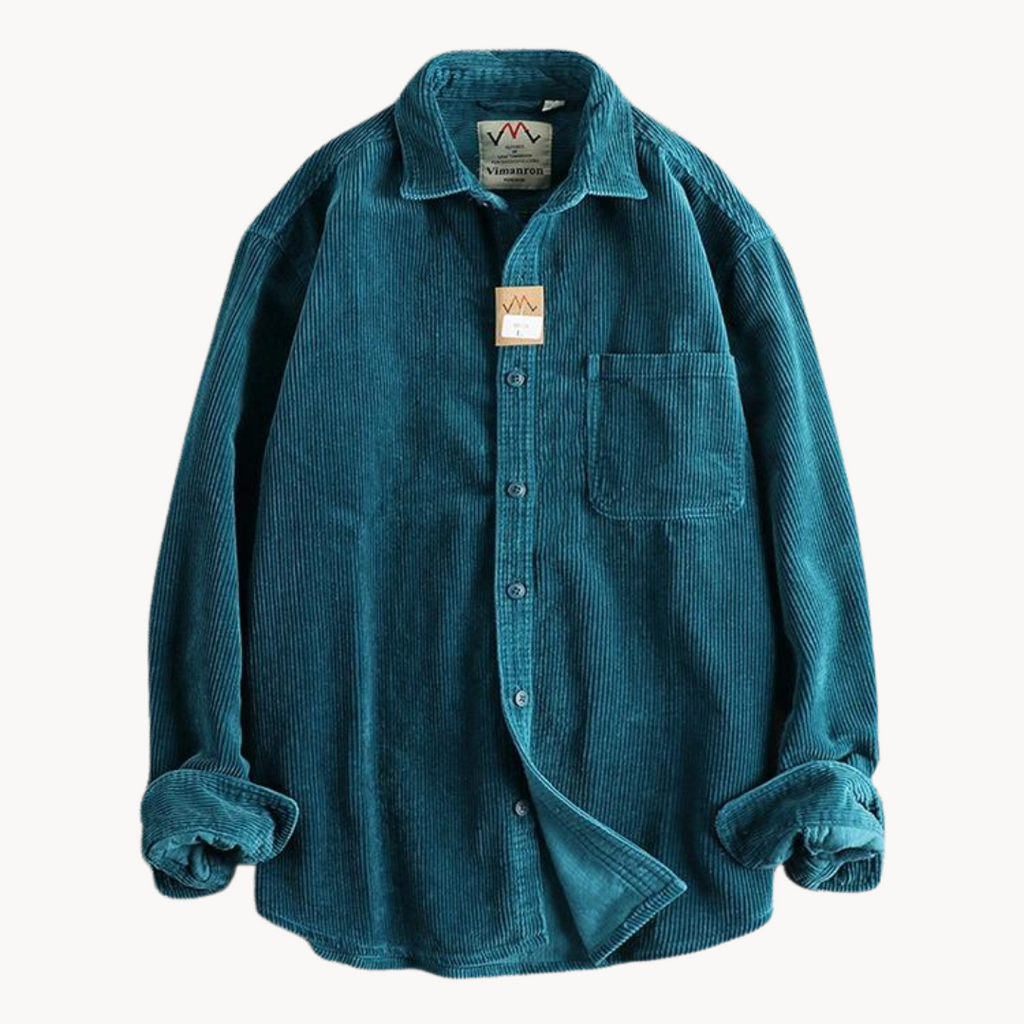 Alfred | Men’s Casual Corduroy Long Sleeve Shirt