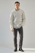 Men’s Solid Colour Neck Sweater - Classic Everyday Layer