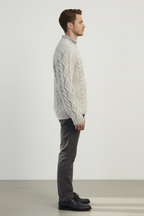 Men’s Solid Colour Neck Sweater - Classic Everyday Layer