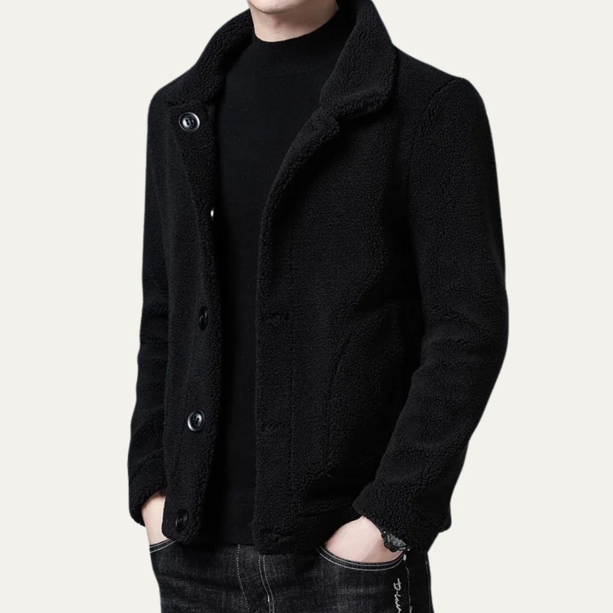 The Brecon Warm Winter Fleece Men's Jacket with Pockets