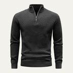 The Camogli Casual Half Zip Textured Knit Men’s Jumper