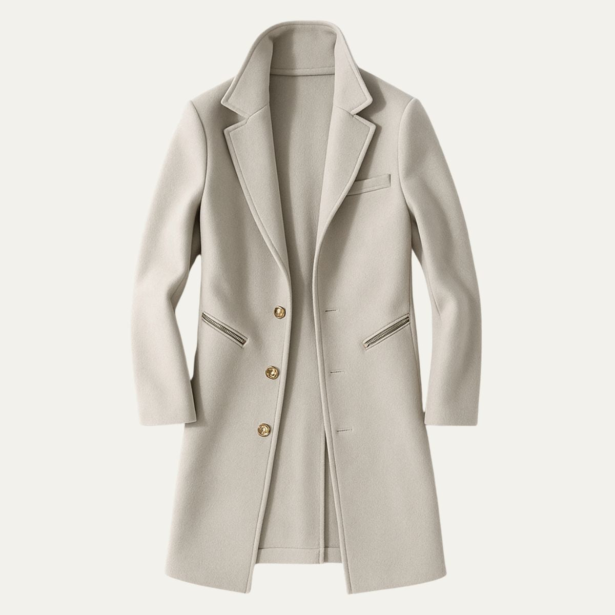 The Fitzroy Long Trench Coat For Men