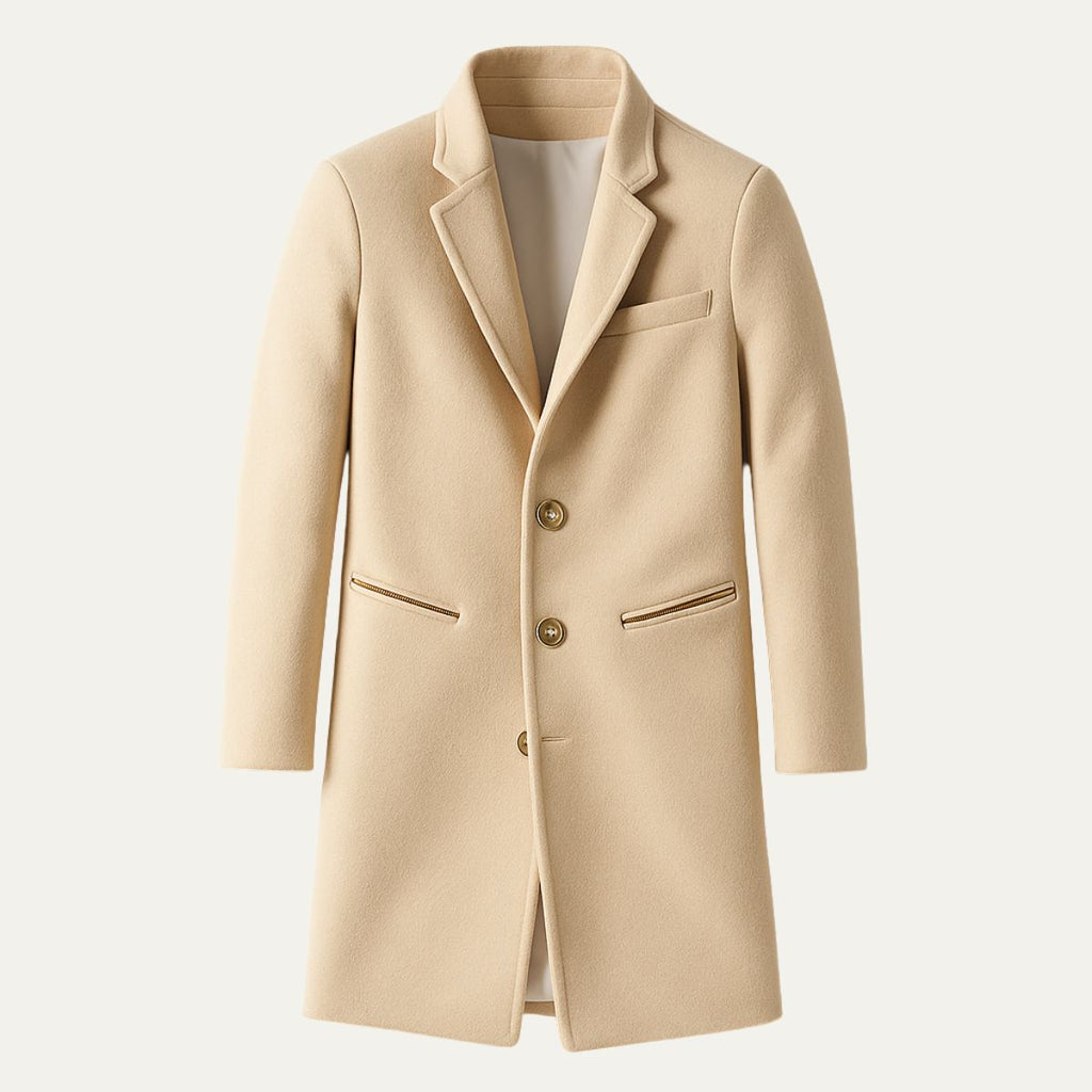The Fitzroy Long Trench Coat For Men