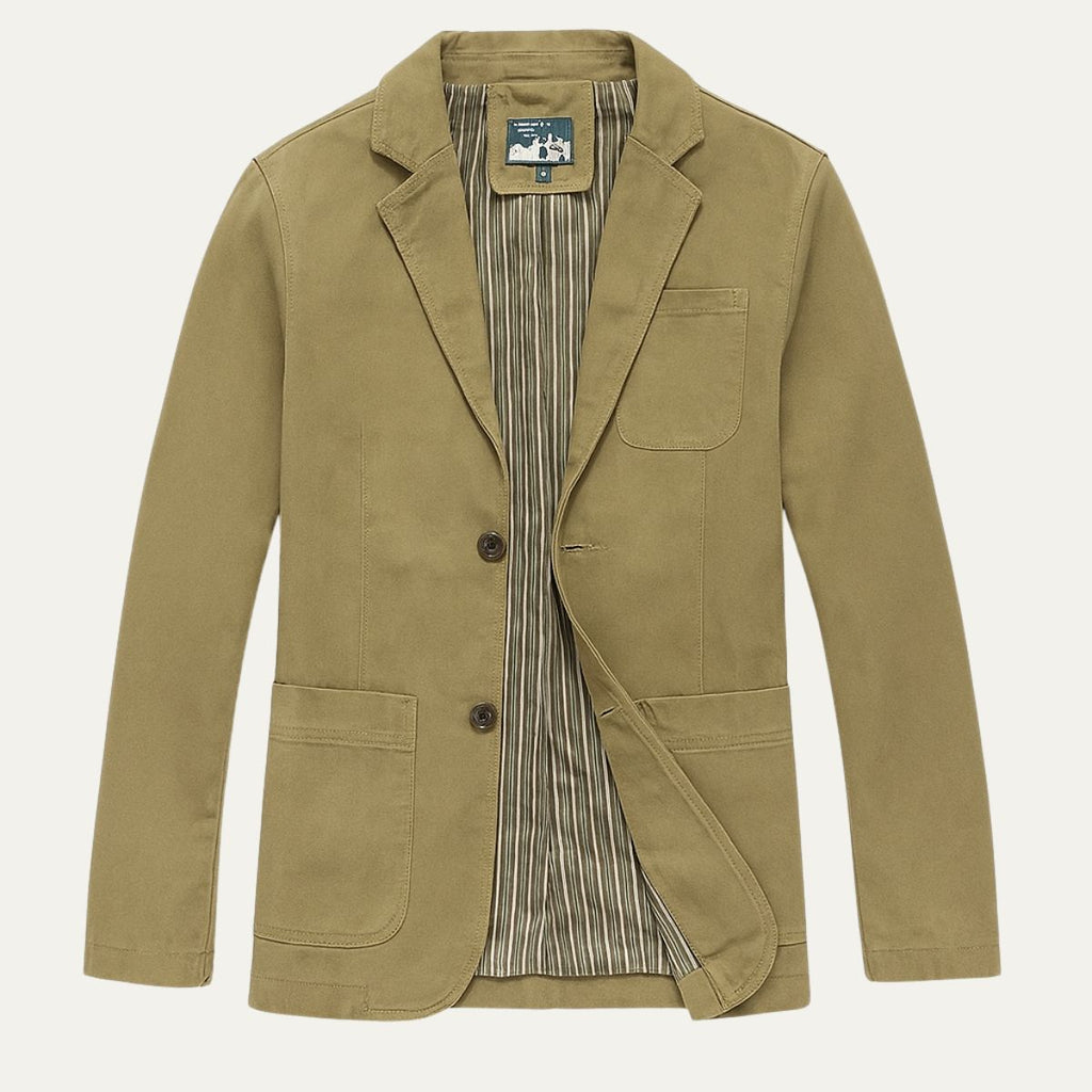 The Reykjavik Men’s Cotton Blazer Style Windbreaker with Pockets
